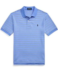 Polo Ralph Lauren Kids Striped Soft Cotton Polo Shirt (Big Kid) | Shirts & Tops