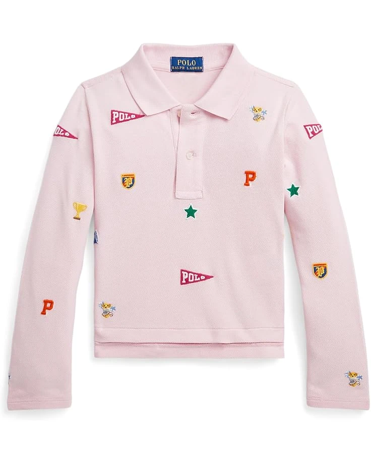 Polo Ralph Lauren Kids Collegiate-Icon Mesh Polo Shirt (Toddler/Little Kids) | Shirts & Tops 1 Polo Ralph Lauren Kids Collegiate-Icon Mesh Polo Shirt (Toddler/Little Kids) | Shirts & Tops