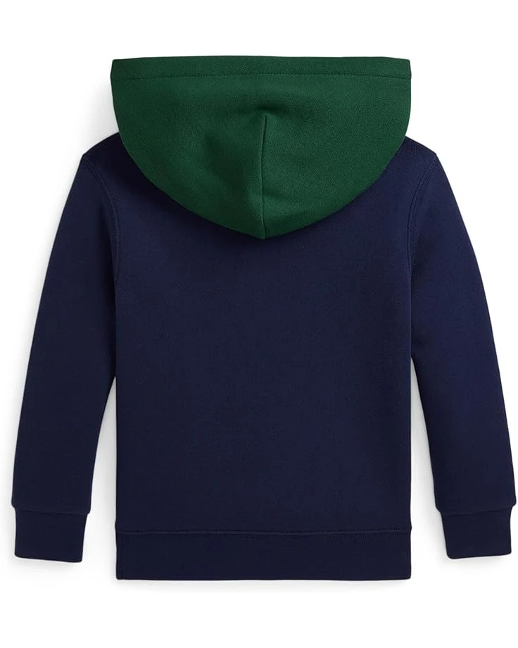 Polo Ralph Lauren Kids Logo Color-Blocked Fleece Hoodie (Toddler/Little Kid) | Sweaters 2 Polo Ralph Lauren Kids Logo Color-Blocked Fleece Hoodie (Toddler/Little Kid) | Sweaters - Image 2