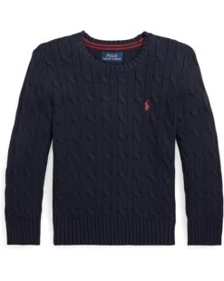 Polo Ralph Lauren Kids Cable-Knit Cotton Sweater (Toddler/Little Kid) | Sweaters 5 Polo Ralph Lauren Kids Cable-Knit Cotton Sweater (Toddler/Little Kid) | Sweaters -The Kiddie Closet 71tLynsUPL. AC SR736920