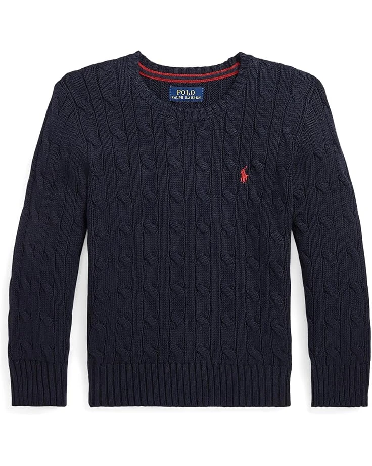 Polo Ralph Lauren Kids Cable-Knit Cotton Sweater (Toddler/Little Kid) | Sweaters 3 Polo Ralph Lauren Kids Cable-Knit Cotton Sweater (Toddler/Little Kid) | Sweaters - Image 3