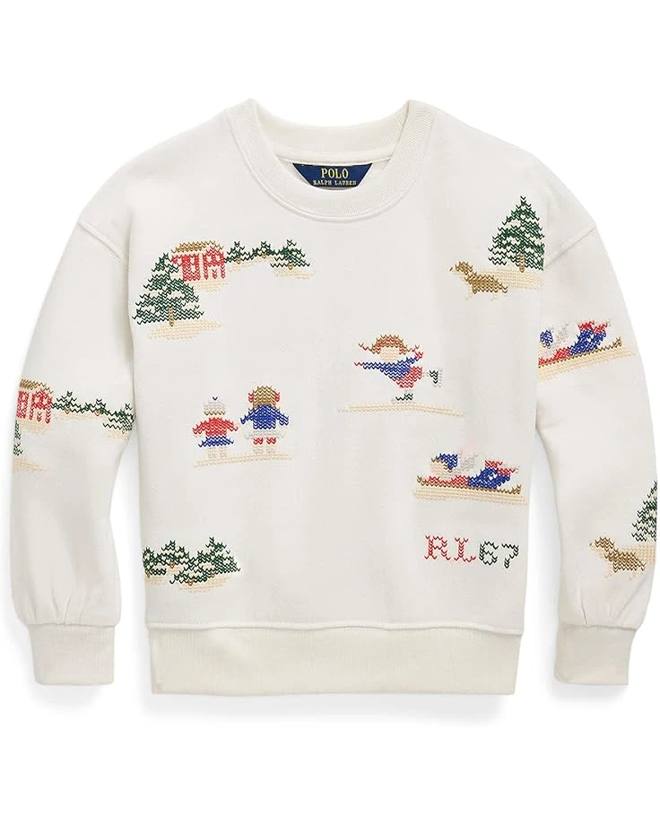 Polo Ralph Lauren Kids Embroidered Fleece Sweatshirt (Toddler/Little Kid) | Sweaters 1 Polo Ralph Lauren Kids Embroidered Fleece Sweatshirt (Toddler/Little Kid) | Sweaters