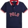 Polo Ralph Lauren Kids Baseball-Logo Cotton Mesh Polo Shirt (Toddler/Little Kid) | Shirts & Tops