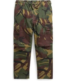 Polo Ralph Lauren Kids Slim Fit Camo Stretch Twill Cargo Pants (Toddler/Little Kid)
