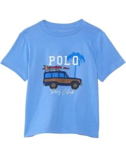 Polo Ralph Lauren Kids Car-Print Cotton Jersey Tee (Infant) | Shirts & Tops
