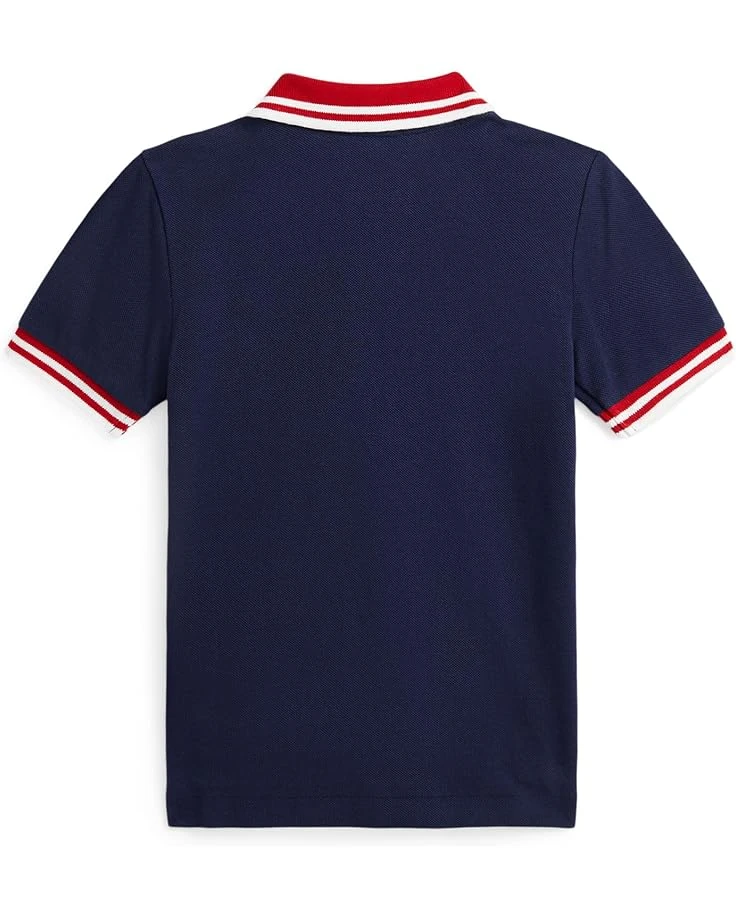 Polo Ralph Lauren Kids Baseball-Logo Cotton Mesh Polo Shirt (Toddler/Little Kid) | Shirts & Tops 2 Polo Ralph Lauren Kids Baseball-Logo Cotton Mesh Polo Shirt (Toddler/Little Kid) | Shirts & Tops - Image 2