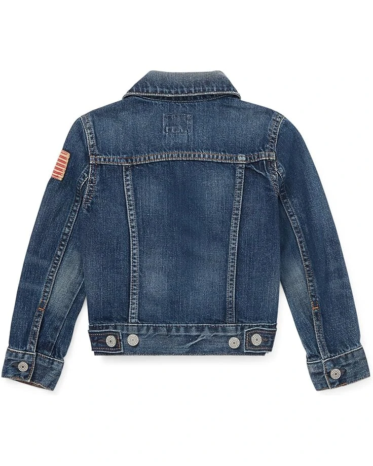 Polo Ralph Lauren Kids Cotton Denim Trucker Jacket (Toddler) | Coats & Outerwear 2 Polo Ralph Lauren Kids Cotton Denim Trucker Jacket (Toddler) | Coats & Outerwear - Image 2