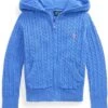Polo Ralph Lauren Kids Mini-Cable Cotton Full-Zip Hoodie (Toddler/Little Kid) | Hoodies & Sweatshirts -The Kiddie Closet 811ZUnNBhqL. AC SR736920