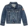Polo Ralph Lauren Kids Cotton Denim Trucker Jacket (Toddler) | Coats & Outerwear