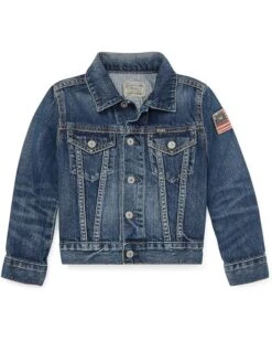 Polo Ralph Lauren Kids Cotton Denim Trucker Jacket (Toddler) | Coats & Outerwear