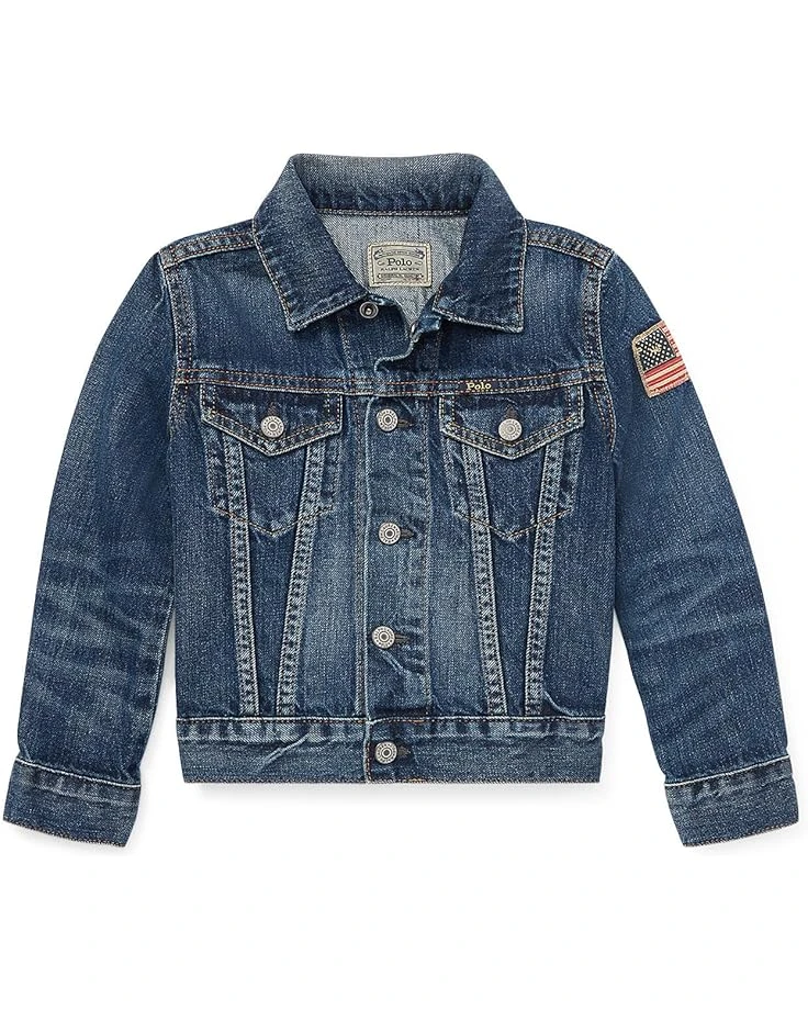 Polo Ralph Lauren Kids Cotton Denim Trucker Jacket (Toddler) | Coats & Outerwear 1 Polo Ralph Lauren Kids Cotton Denim Trucker Jacket (Toddler) | Coats & Outerwear