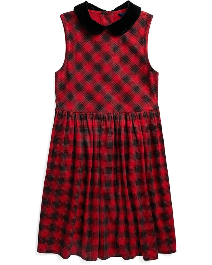 Polo Ralph Lauren Kids Buffalo Check Stretch Ponte Dress (Big Kids) | Dresses 1 Polo Ralph Lauren Kids Buffalo Check Stretch Ponte Dress (Big Kids) | Dresses