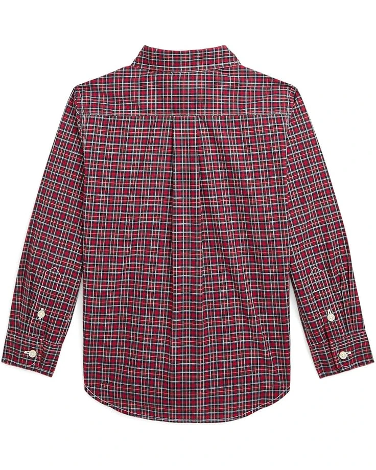 Polo Ralph Lauren Kids Plaid Cotton Poplin Shirt (Toddler/Little Kids) | Shirts & Tops 2 Polo Ralph Lauren Kids Plaid Cotton Poplin Shirt (Toddler/Little Kids) | Shirts & Tops - Image 2