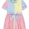 Polo Ralph Lauren Kids Striped Cotton Fun Shirtdress (Toddler/Little Kid) | Dresses 5 Polo Ralph Lauren Kids Striped Cotton Fun Shirtdress (Toddler/Little Kid) | Dresses -The Kiddie Closet 81HH6yLX3bL. AC SR736920