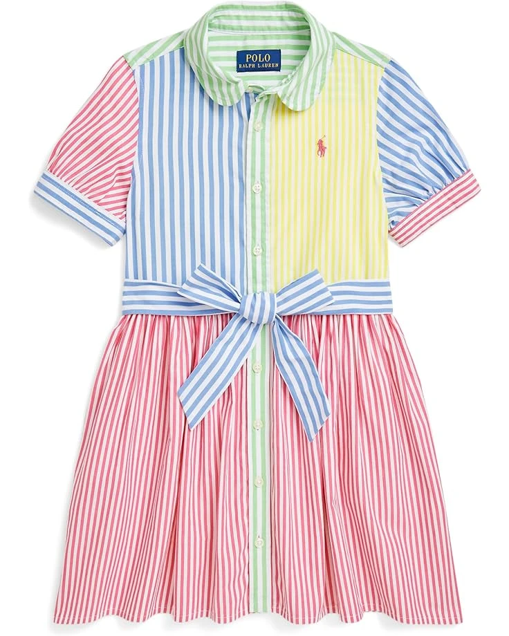 Polo Ralph Lauren Kids Striped Cotton Fun Shirtdress (Toddler/Little Kid) | Dresses 1 Polo Ralph Lauren Kids Striped Cotton Fun Shirtdress (Toddler/Little Kid) | Dresses
