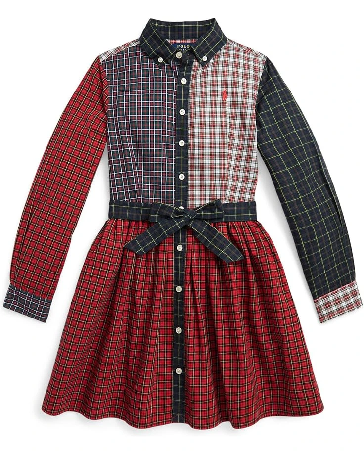 Polo Ralph Lauren Kids Plaid Cotton Fun Shirtdress (Big Kids) | Dresses 1 Polo Ralph Lauren Kids Plaid Cotton Fun Shirtdress (Big Kids) | Dresses