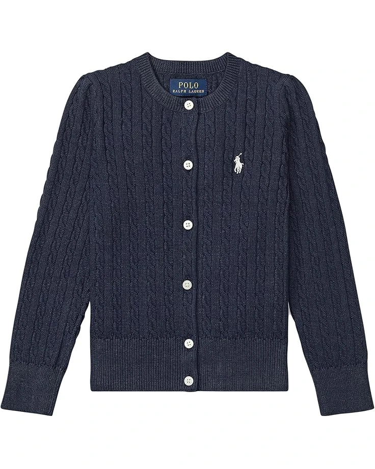 Polo Ralph Lauren Kids Cable Knit Cotton Cardigan (Little Kids) | Sweaters 3 Polo Ralph Lauren Kids Cable Knit Cotton Cardigan (Little Kids) | Sweaters - Image 3