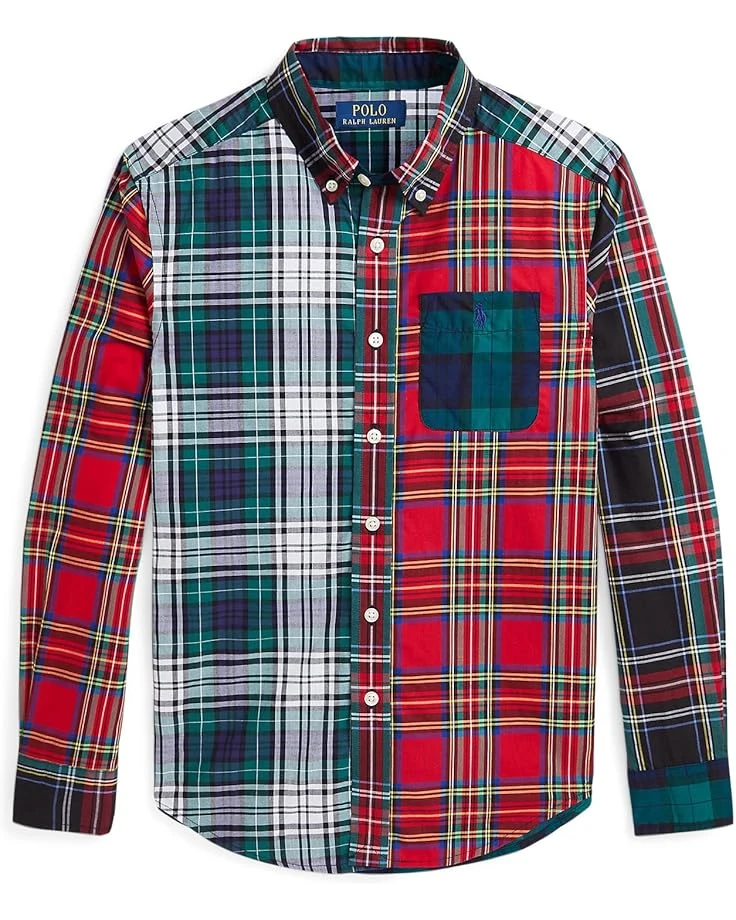 Polo Ralph Lauren Kids Plaid Cotton Fun Shirt (Big Kid) | Shirts & Tops 1 Polo Ralph Lauren Kids Plaid Cotton Fun Shirt (Big Kid) | Shirts & Tops