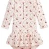 Polo Ralph Lauren Kids Floral Waffle Henley Dress & Bloomer (Infant) | Dresses