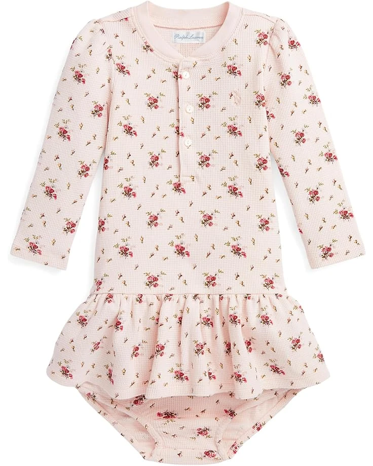 Polo Ralph Lauren Kids Floral Waffle Henley Dress & Bloomer (Infant) | Dresses 1 Polo Ralph Lauren Kids Floral Waffle Henley Dress & Bloomer (Infant) | Dresses