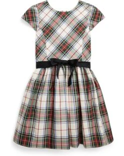 Polo Ralph Lauren Kids Plaid Fit-and-Flare Dress (Big Kids) | Dresses