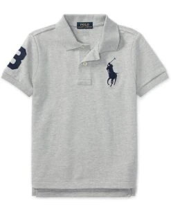Polo Ralph Lauren Kids Big Pony Cotton Mesh Polo Shirt (Little Kids) | Shirts & Tops