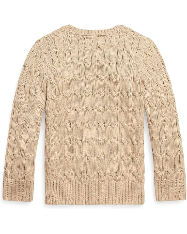 Polo Ralph Lauren Kids Polo Bear Cable-Knit Cotton Sweater (Toddler/Little Kid) | Sweaters 2 Polo Ralph Lauren Kids Polo Bear Cable-Knit Cotton Sweater (Toddler/Little Kid) | Sweaters - Image 2