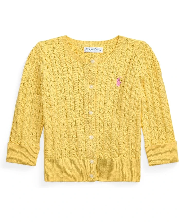 Polo Ralph Lauren Kids Mini-Cable Cotton Cardigan (Infant) | Sweaters 1 Polo Ralph Lauren Kids Mini-Cable Cotton Cardigan (Infant) | Sweaters
