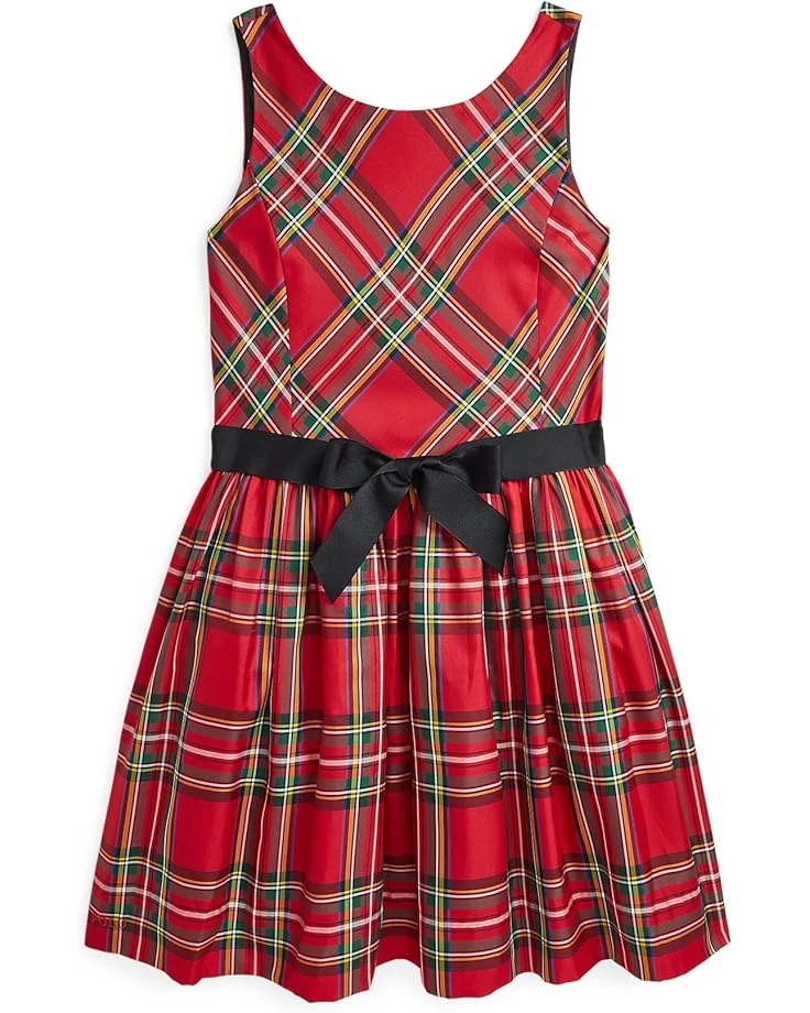 Polo Ralph Lauren Kids Plaid Twill Dress (Big Kid) | Dresses 3 Polo Ralph Lauren Kids Plaid Twill Dress (Big Kid) | Dresses - Image 3