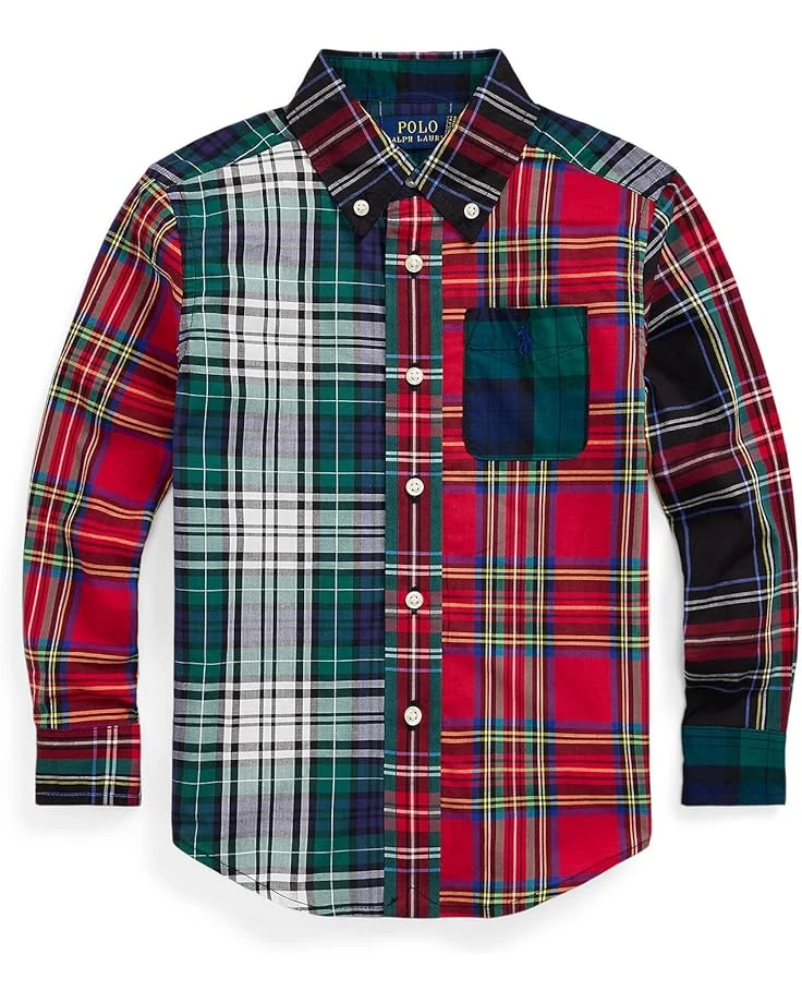 Polo Ralph Lauren Kids Plaid Cotton Fun Shirt (Toddler/Little Kid) | Shirts & Tops 1 Polo Ralph Lauren Kids Plaid Cotton Fun Shirt (Toddler/Little Kid) | Shirts & Tops