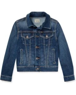 Polo Ralph Lauren Kids Denim Trucker Jacket (Big Kids) | Coats & Outerwear