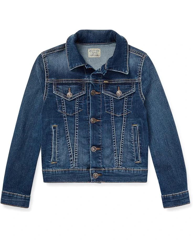Polo Ralph Lauren Kids Denim Trucker Jacket (Big Kids) | Coats & Outerwear 1 Polo Ralph Lauren Kids Denim Trucker Jacket (Big Kids) | Coats & Outerwear