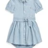 Polo Ralph Lauren Kids Belted Chambray Shirtdress & Bloomer (Infant) | Dresses -The Kiddie Closet 81l9Hwtr3mL. AC SR736920