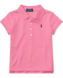 Polo Ralph Lauren Kids Short Sleeve Mesh Polo Shirt (Little Kids) | Shirts & Tops