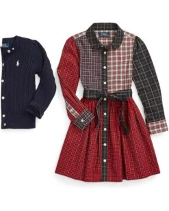 Polo Ralph Lauren Kids Plaid Cotton Fun Shirtdress (Toddler/Little Kids) | Dresses -The Kiddie Closet 81n3l66ul L. AC SR736920