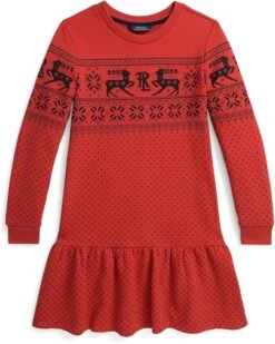 Polo Ralph Lauren Kids Fair Isle Fleece Dress (Big Kids) | Dresses