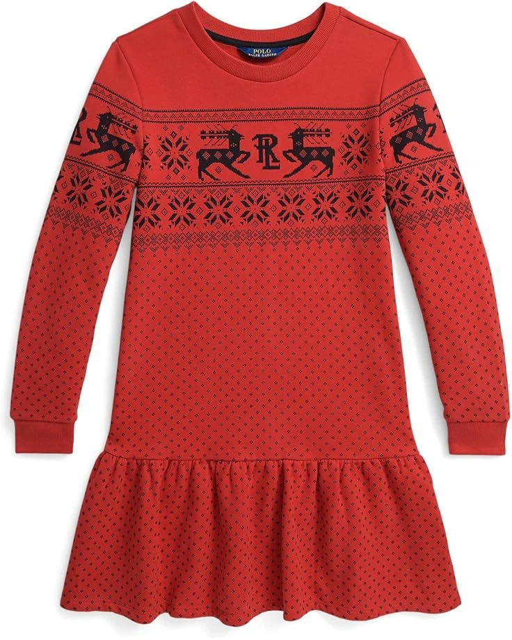 Polo Ralph Lauren Kids Fair Isle Fleece Dress (Big Kids) | Dresses 1 Polo Ralph Lauren Kids Fair Isle Fleece Dress (Big Kids) | Dresses