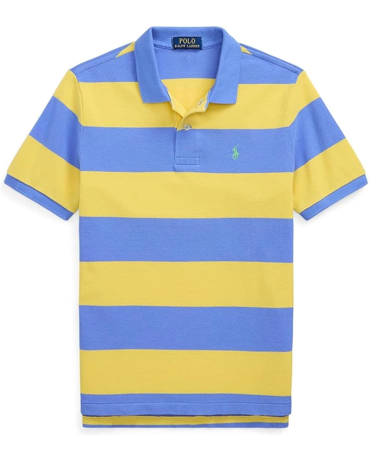 Polo Ralph Lauren Kids Striped Cotton Mesh Polo Shirt (Big Kid) | Shirts & Tops 2 Polo Ralph Lauren Kids Striped Cotton Mesh Polo Shirt (Big Kid) | Shirts & Tops - Image 2
