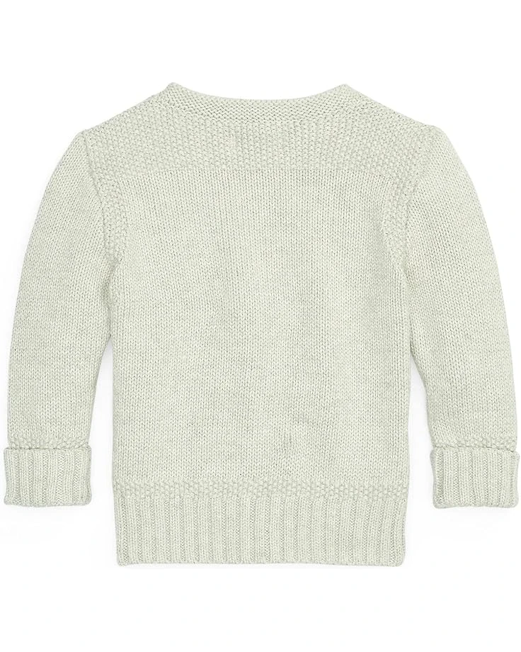 Polo Ralph Lauren Kids Combed Cotton V-Neck Cardigan (Infant) | Sweaters 2 Polo Ralph Lauren Kids Combed Cotton V-Neck Cardigan (Infant) | Sweaters - Image 2