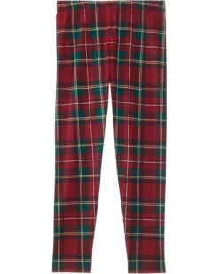 Polo Ralph Lauren Kids Plaid Stretch Jersey Leggings (Big Kid) | Pants