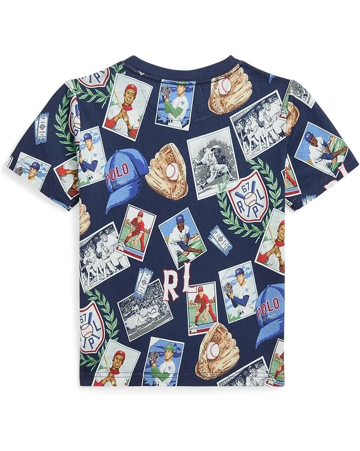 Polo Ralph Lauren Kids Baseball-Print Cotton Jersey Tee (Toddler/Little Kid) | Shirts & Tops 2 Polo Ralph Lauren Kids Baseball-Print Cotton Jersey Tee (Toddler/Little Kid) | Shirts & Tops - Image 2