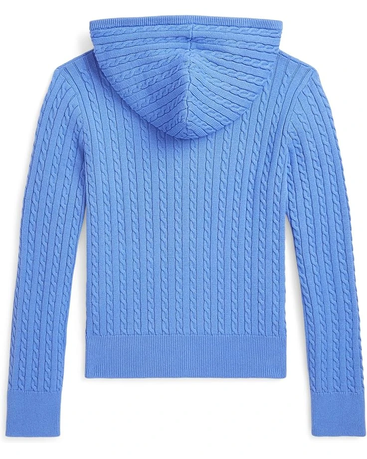 Polo Ralph Lauren Kids Mini-Cable Cotton Full-Zip Hoodie (Big Kid) | Hoodies & Sweatshirts 2 Polo Ralph Lauren Kids Mini-Cable Cotton Full-Zip Hoodie (Big Kid) | Hoodies & Sweatshirts - Image 2