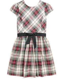 Polo Ralph Lauren Kids Plaid Twill Dress (Big Kid) | Dresses