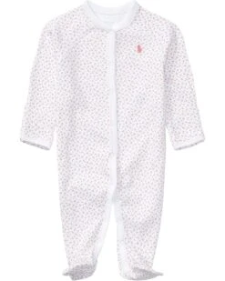 Polo Ralph Lauren Kids Floral Cotton Coverall (Infant) | Sleepwear