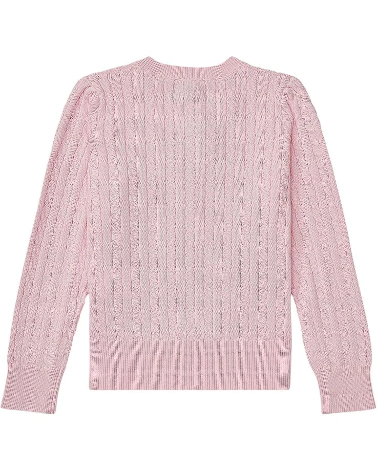 Polo Ralph Lauren Kids Cable Knit Cotton Cardigan (Little Kids) | Sweaters 2 Polo Ralph Lauren Kids Cable Knit Cotton Cardigan (Little Kids) | Sweaters - Image 2