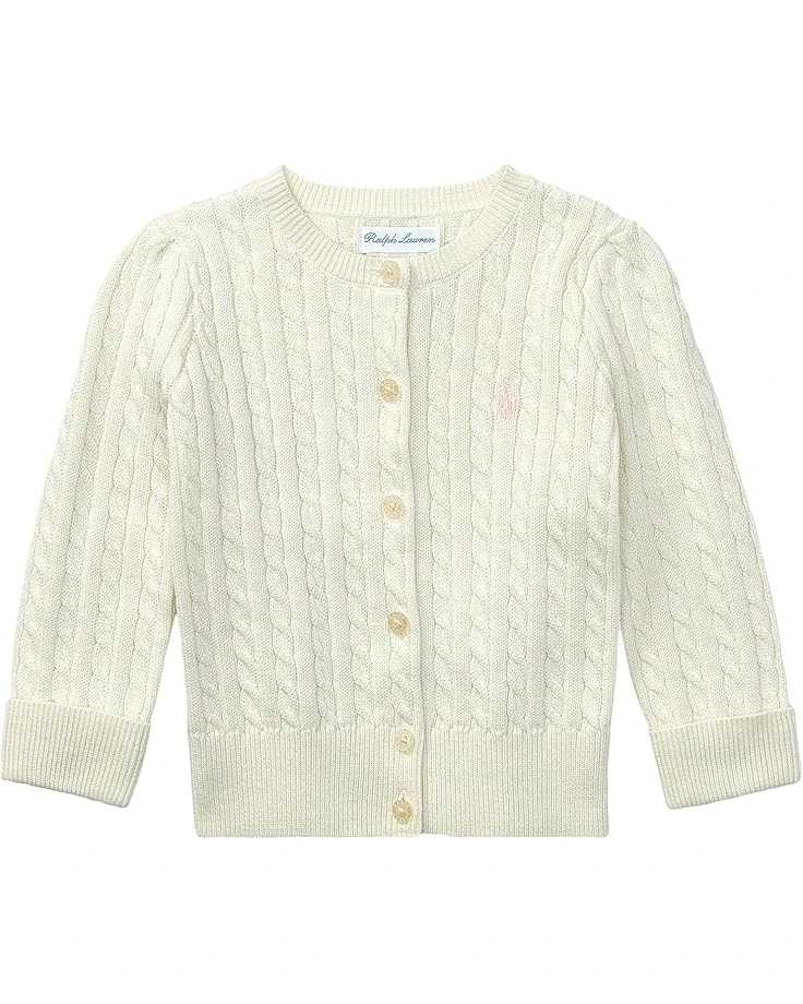 Polo Ralph Lauren Kids Cable-Knit Cotton Cardigan (Infant) | Sweaters 5 Polo Ralph Lauren Kids Cable-Knit Cotton Cardigan (Infant) | Sweaters - Image 5