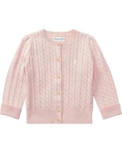 Polo Ralph Lauren Kids Cable-Knit Cotton Cardigan (Infant) | Sweaters