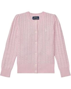 Polo Ralph Lauren Kids Cable Knit Cotton Cardigan (Little Kids) | Sweaters
